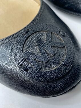 Women’s Michael Kors Black Leather Ballet Flats